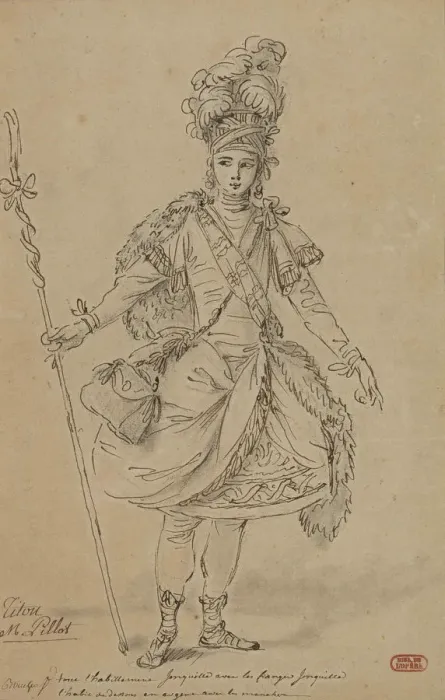 Framed Print : Tithonus. Costume design for the opera Titon et l Aurore by Jean-Joseph de Mondonville, 1763 Framed Print : Tithonus. Costume design for the opera Titon et l Aurore by Jean-Joseph de Mondonville, 1763