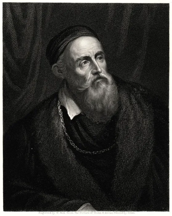 Framed Print : Titian, 19th century. Artist: William Holl Framed Print : Titian, 19th century. Artist: William Holl