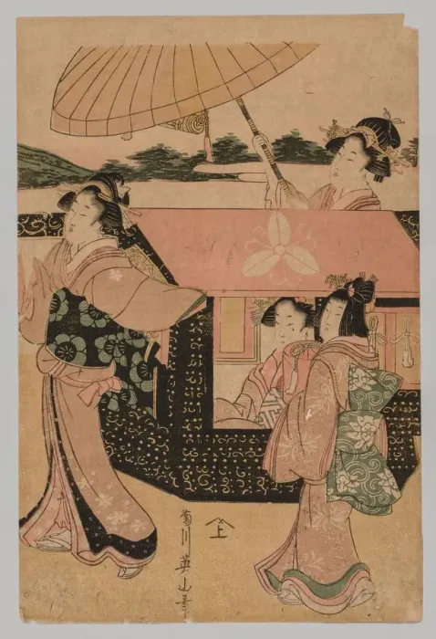 Framed Print : No Title, 1787-1869. Creator: Kikugawa Eizan (Japanese, 1787-1867) Framed Print : No Title, 1787-1869. Creator: Kikugawa Eizan (Japanese, 1787-1867)