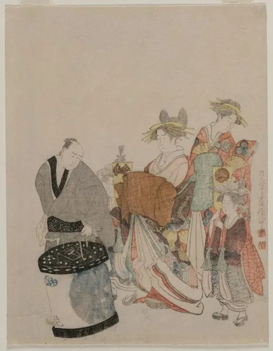 Framed Print : No Title. Creator: Kubo Shunman (1757-1820), attributed to Framed Print : No Title. Creator: Kubo Shunman (1757-1820), attributed to
