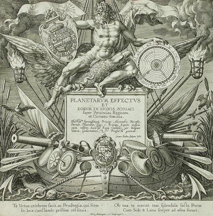 Framed Print : Title Page, 1585. Creator: Johann Sadeler I Framed Print : Title Page, 1585. Creator: Johann Sadeler I