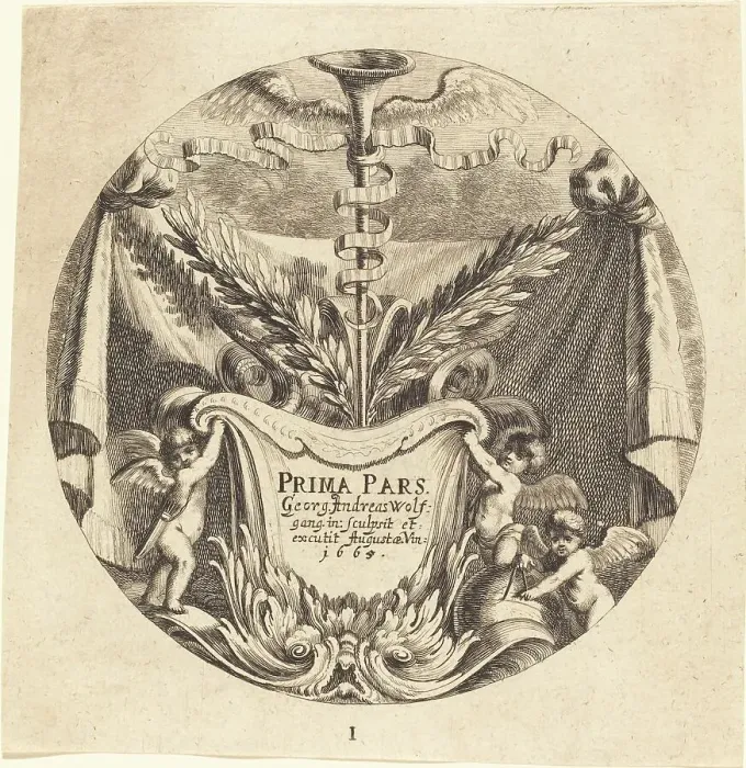 Framed Print : Title Page, 1665. Creator: Georg Andreas Wolfgang Framed Print : Title Page, 1665. Creator: Georg Andreas Wolfgang