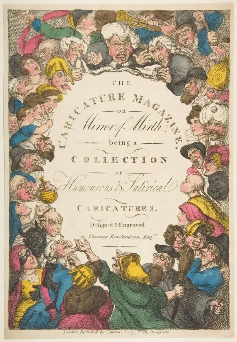 Framed Print : Title Page, The Caricature Magazine, or Mirror of Mirth, November 19, 1808 Framed Print : Title Page, The Caricature Magazine, or Mirror of Mirth, November 19, 1808