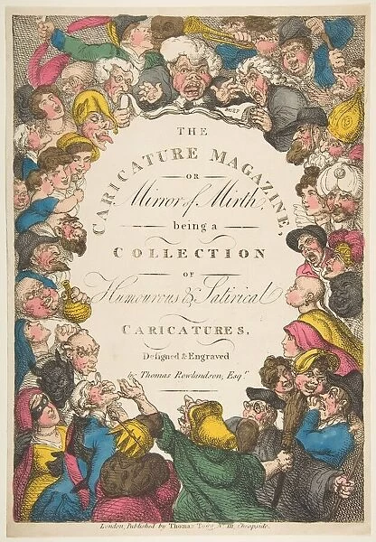 Title Page, The Caricature Magazine, or Mirror of Mirth, November 19, 1808