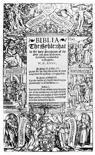 Title page of the Coverdale Bible, 1535 (1926)