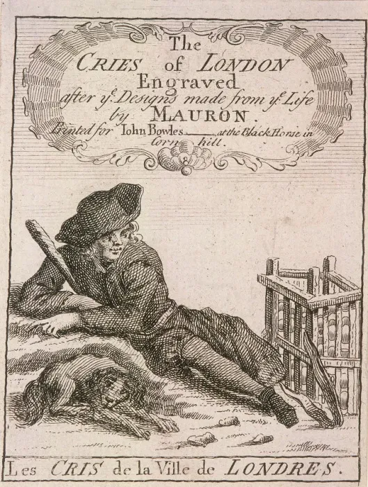 Framed Print : Title page to Cries of London, (c1688?) Framed Print : Title page to Cries of London, (c1688?)