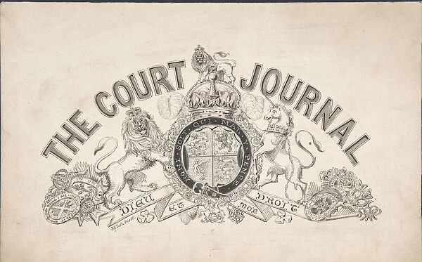 Title page design for The Court Journal, 1830-62