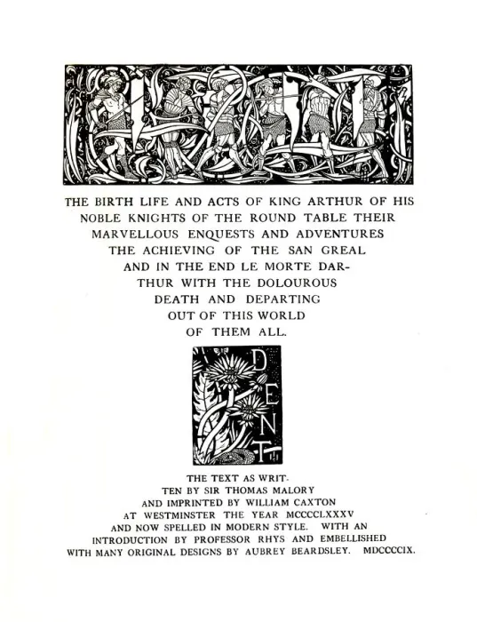 Framed Print : Title-Page Designed by Aubrey Beardsley for Messrs. J. M. Dent and Sons Ltd, 1909, (1914). Artist: Aubrey Beardsley Framed Print : Title-Page Designed by Aubrey Beardsley for Messrs. J. M. Dent and Sons Ltd, 1909, (1914). Artist: Aubrey Beardsley