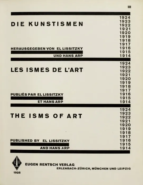 Framed Print : Title page: Die Kunstismen. (The Isms of Art) by El Lissitzky und Hans Arp, 1925 Framed Print : Title page: Die Kunstismen. (The Isms of Art) by El Lissitzky und Hans Arp, 1925