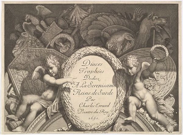 Title page of Divers Trophees (Weapon Trophies after the Faç