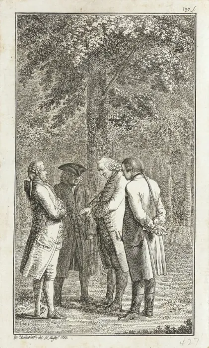 Framed Print : Title page to Eberhard's Amyntor, a Story in Correspondence, 1782. Creator: Daniel Nikolaus Chodowiecki Framed Print : Title page to Eberhard's Amyntor, a Story in Correspondence, 1782. Creator: Daniel Nikolaus Chodowiecki