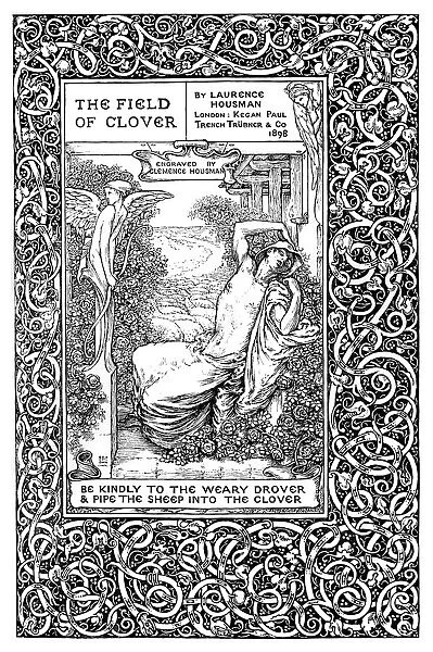 Title page to The Field of Clover, 1899. Artist: Clemence Housman