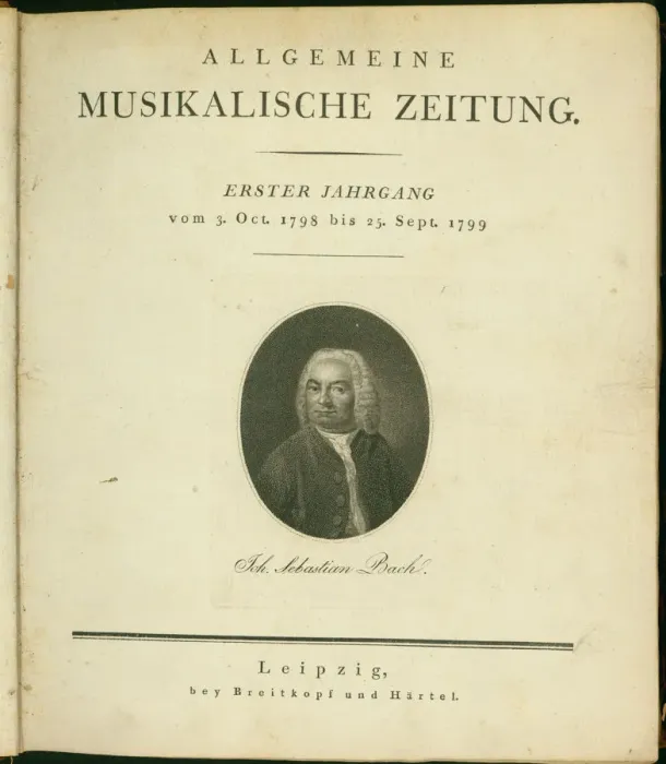 Framed Print : Title page of the first volume of the Allgemeine musikalische Zeitung (General music newspaper), 1 Framed Print : Title page of the first volume of the Allgemeine musikalische Zeitung (General music newspaper), 1