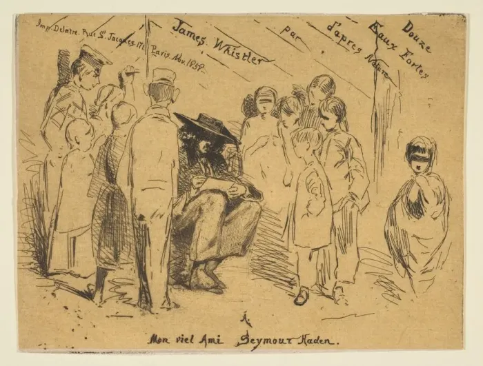 Framed Print : Title Page from the French Set'(Douze Eaux-Fortes d Apres Nature), 1858 Framed Print : Title Page from the French Set'(Douze Eaux-Fortes d Apres Nature), 1858