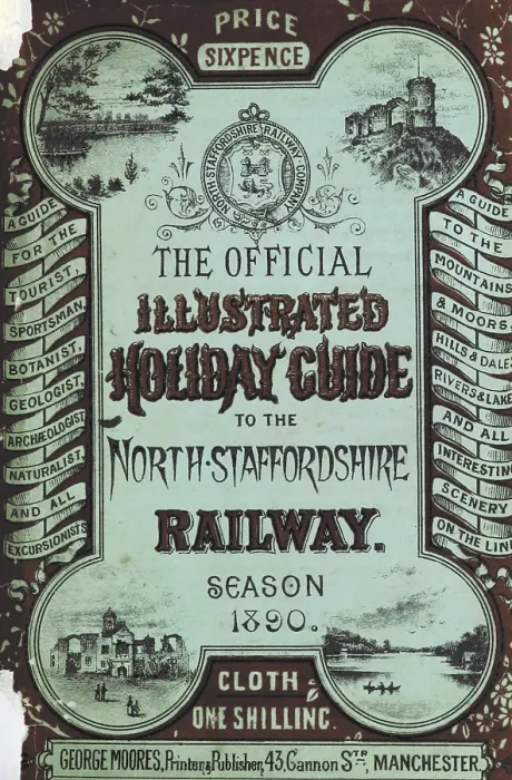 Framed Print : Title page, Guide to the North Staffordshire Railway, 1890. Creator: Unknown Framed Print : Title page, Guide to the North Staffordshire Railway, 1890. Creator: Unknown