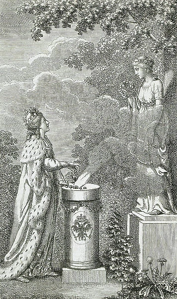 Title Page for Hoffman's German Flowers, 1790. Creator: Daniel Nikolaus Chodowiecki