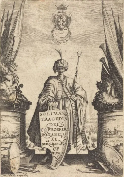 Framed Print : Title Page for Il Solimano, 1620. Creator: Jacques Callot. Title Page for Il Solimano, 1620. Creator: Jacques Callot Framed Print : Title Page for Il Solimano, 1620. Creator: Jacques Callot. Title Page for Il Solimano, 1620. Creator: Jacques Callot