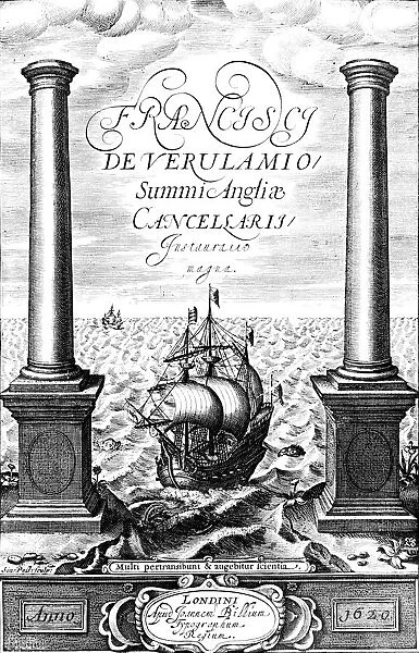 Title page of Instauratio Magna, by Francis Bacon, 1620