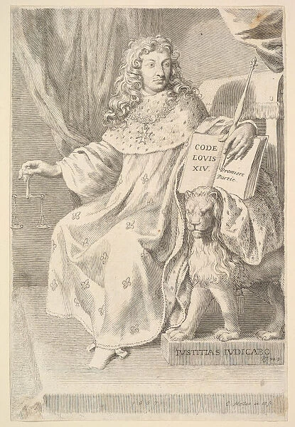 Title Page: Le Code Louis XIV, 1667. Creator: Claude Mellan