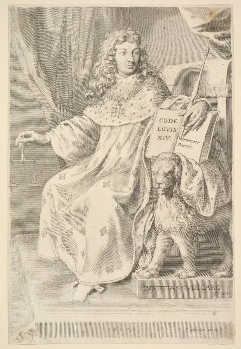Framed Print : Title Page: Le Code Louis XIV, 1667. Creator: Claude Mellan Framed Print : Title Page: Le Code Louis XIV, 1667. Creator: Claude Mellan
