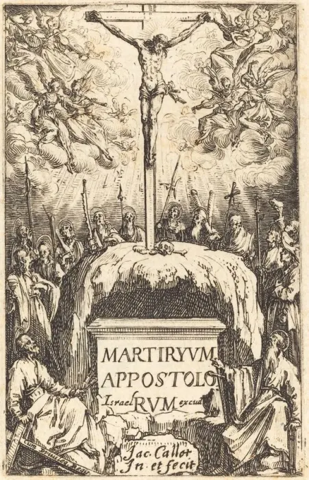 Framed Print : Title Page for The Martyrdoms of the Apostles, c. 1634 / 1635 Framed Print : Title Page for The Martyrdoms of the Apostles, c. 1634 / 1635