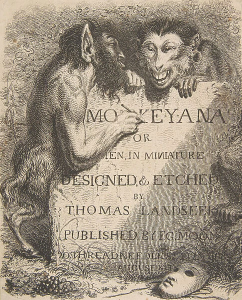 Title Page: Monkey-Ana or Men, in Miniature, December 1, 1827. December 1, 1827