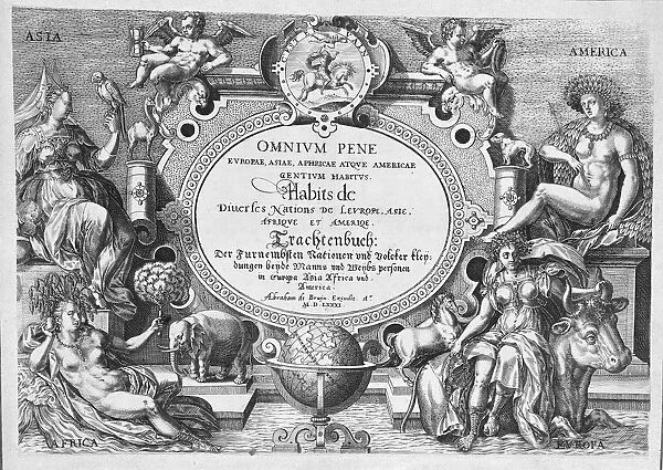 Title Page, Omnium Pene Europae, Asiae, Aphricae atque Americae Gentium Habitus, 1580