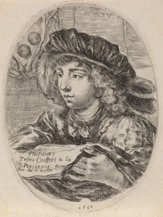 Framed Print : Title Page for Plusieurs Testes Coiffees a la Persienne, 1650 Framed Print : Title Page for Plusieurs Testes Coiffees a la Persienne, 1650
