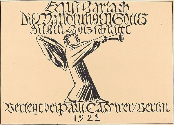 Title Page, probably 1920. Creator: Ernst Barlach