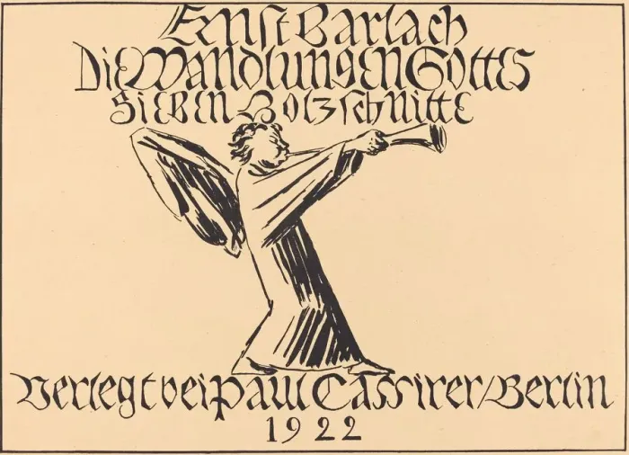 Framed Print : Title Page, probably 1920. Creator: Ernst Barlach Framed Print : Title Page, probably 1920. Creator: Ernst Barlach