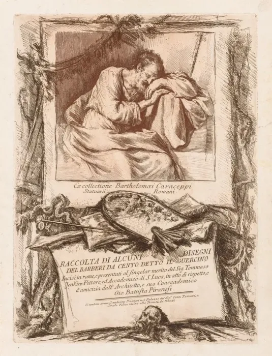 Framed Print : Title Page of Raccolta di alcuni disegni del Barberi da Cento Ietto il Gerucino, 1764 Framed Print : Title Page of Raccolta di alcuni disegni del Barberi da Cento Ietto il Gerucino, 1764