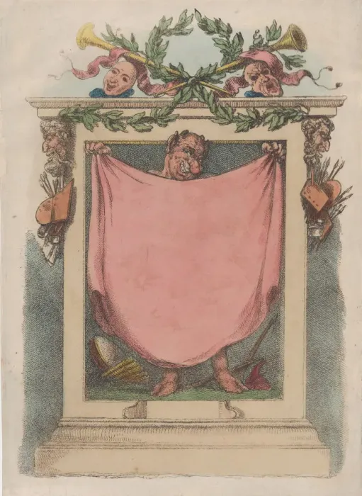 Framed Print : Title Page, Rowlandsons Caricature Magazine, 1808. 1808. Creator: Thomas Rowlandson Framed Print : Title Page, Rowlandsons Caricature Magazine, 1808. 1808. Creator: Thomas Rowlandson