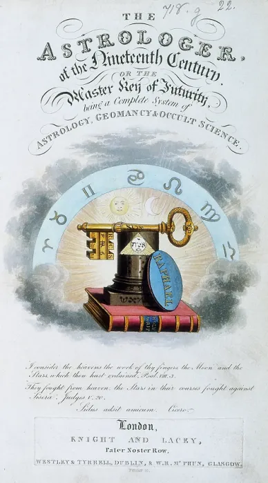 Framed Print : The title page of 'The Astrologer of the Nineteenth Century', 1825. Creator: Anon Framed Print : The title page of 'The Astrologer of the Nineteenth Century', 1825. Creator: Anon