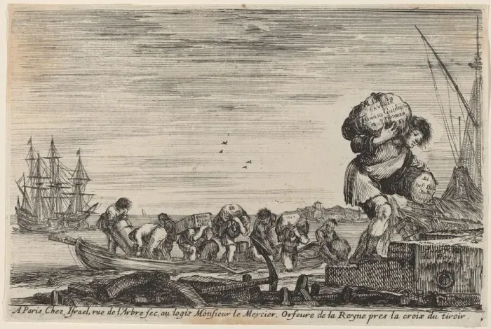 Framed Print : Title Page for Views of the Ports of the Sea, 1647 Framed Print : Title Page for Views of the Ports of the Sea, 1647