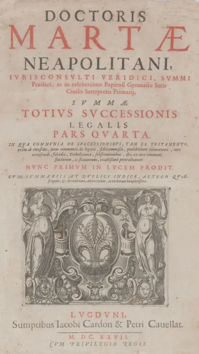 Framed Print : Title page vignette for Doctoris Martae Neapolitani, 1627. Creator: Charles Audran Framed Print : Title page vignette for Doctoris Martae Neapolitani, 1627. Creator: Charles Audran