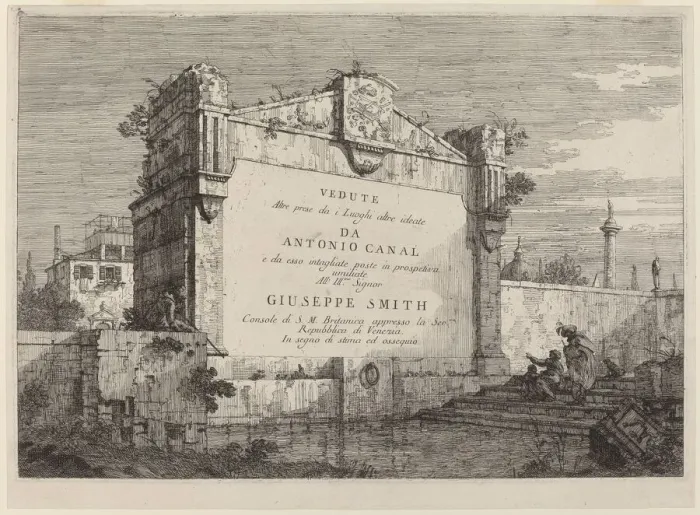 Framed Print : Title Plate, c. 1735 / 1746. Creator: Canaletto Framed Print : Title Plate, c. 1735 / 1746. Creator: Canaletto