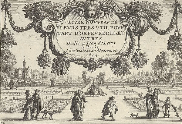 Title Plate, from Livre Nouveau de Fleurs Tres-Util, 1645. 1645. Creator: Nicolas Cochin