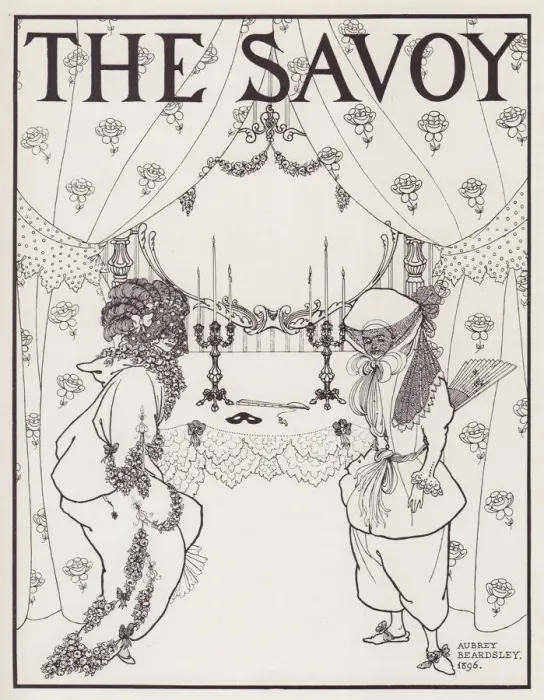 Framed Print : Titlepage to The Savoy Nos 1 and 2, 1895. Creator: Aubrey Beardsley Framed Print : Titlepage to The Savoy Nos 1 and 2, 1895. Creator: Aubrey Beardsley