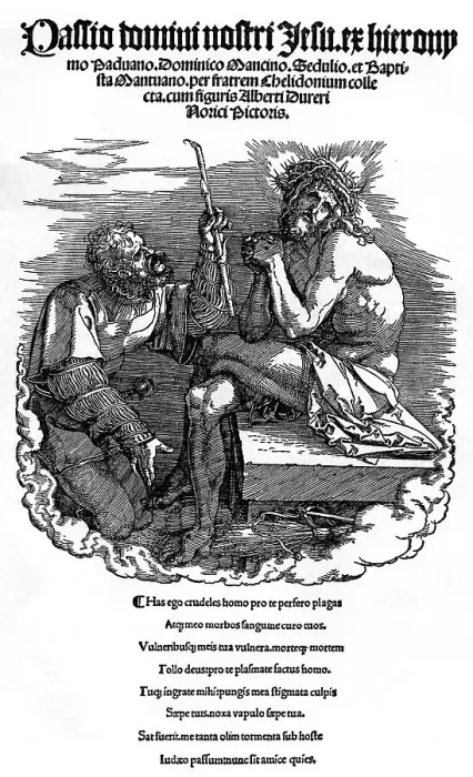 Framed Print : Titlepage to the series The Great Passion, 1510, (1936). Artist: Albrecht Durer Framed Print : Titlepage to the series The Great Passion, 1510, (1936). Artist: Albrecht Durer