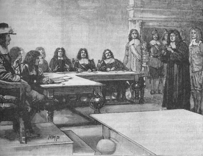 Framed Print : Titus Oates before the Privy Council, 1678 (1905) Framed Print : Titus Oates before the Privy Council, 1678 (1905)
