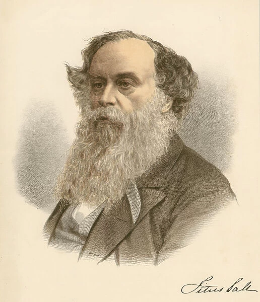 Titus Salt, British woolstapler and industrialist, c1880