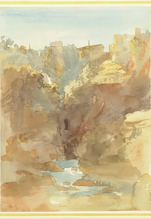 Framed Print : Tivoli, 1824. Creator: James William Giles