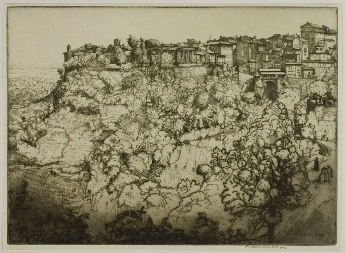 Framed Print : Tivoli, 1905. Creator: Donald Shaw MacLaughlan Framed Print : Tivoli, 1905. Creator: Donald Shaw MacLaughlan