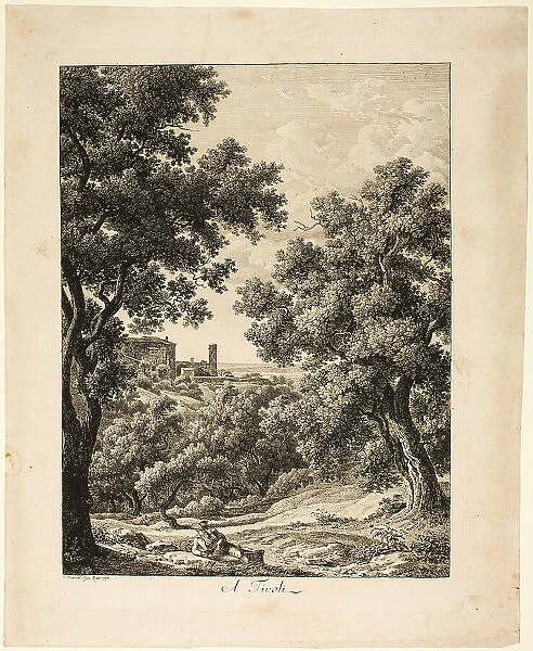 A Tivoli, from Malerisch Radierte Prospekte aus Italien, 1794. Creator: Johann Christian Reinhart