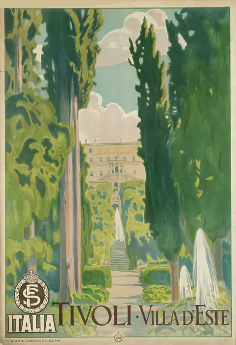 Framed Print : Tivoli. Villa d'Este, c. 1925. Creator: Anonymous Framed Print : Tivoli. Villa d'Este, c. 1925. Creator: Anonymous