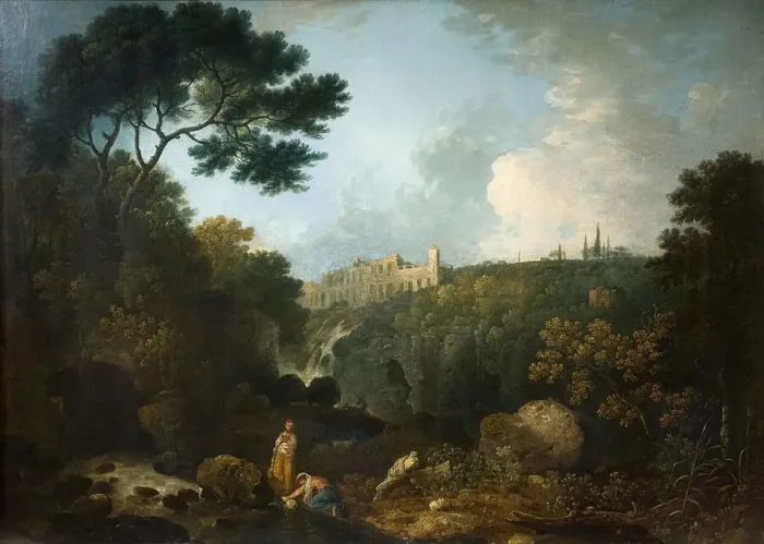 Framed Print : Tivoli - The Villa Of Maecenas, 1767. Creator: Richard Wilson Framed Print : Tivoli - The Villa Of Maecenas, 1767. Creator: Richard Wilson