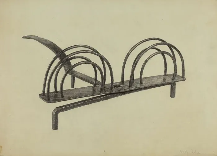Framed Print : Toast Rack, c. 1938. Creator: Maurice Van Felix Framed Print : Toast Rack, c. 1938. Creator: Maurice Van Felix