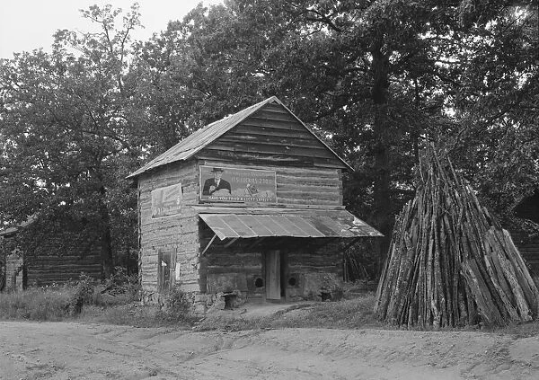Tobacco barn near Gordonton, North Carolina, 1939. Creator: Dorothea Lange
