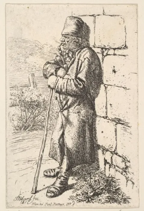 Framed Print : The Tobacco Smoker, 1817. Creator: Johann Christian Erhard Framed Print : The Tobacco Smoker, 1817. Creator: Johann Christian Erhard