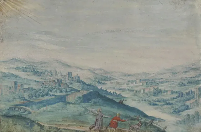 Framed Print : Tobias and the angel, 1st part of 17th century. Creator: Unknown Framed Print : Tobias and the angel, 1st part of 17th century. Creator: Unknown